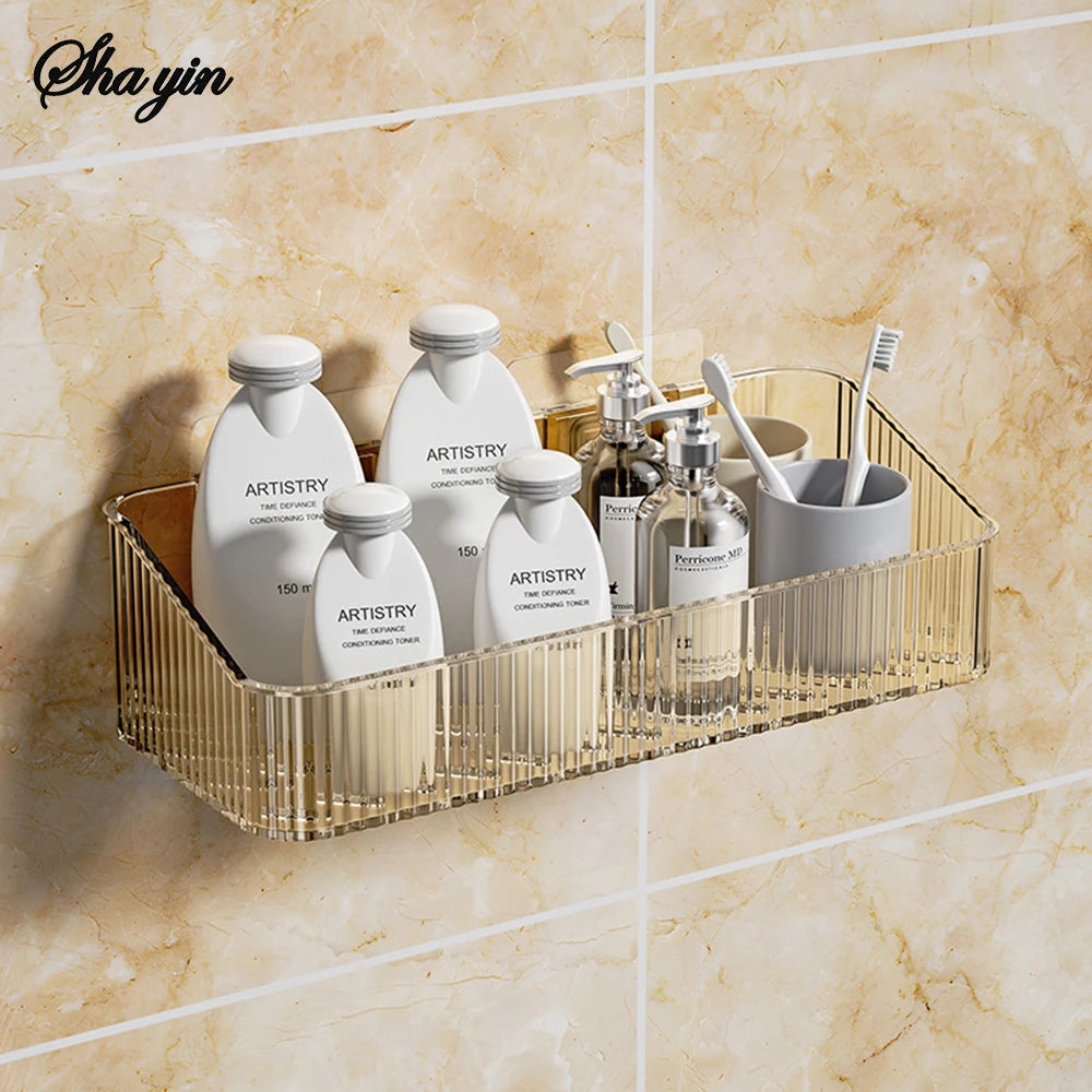 Étagère de rangement pour salle de bain – Organisation murale