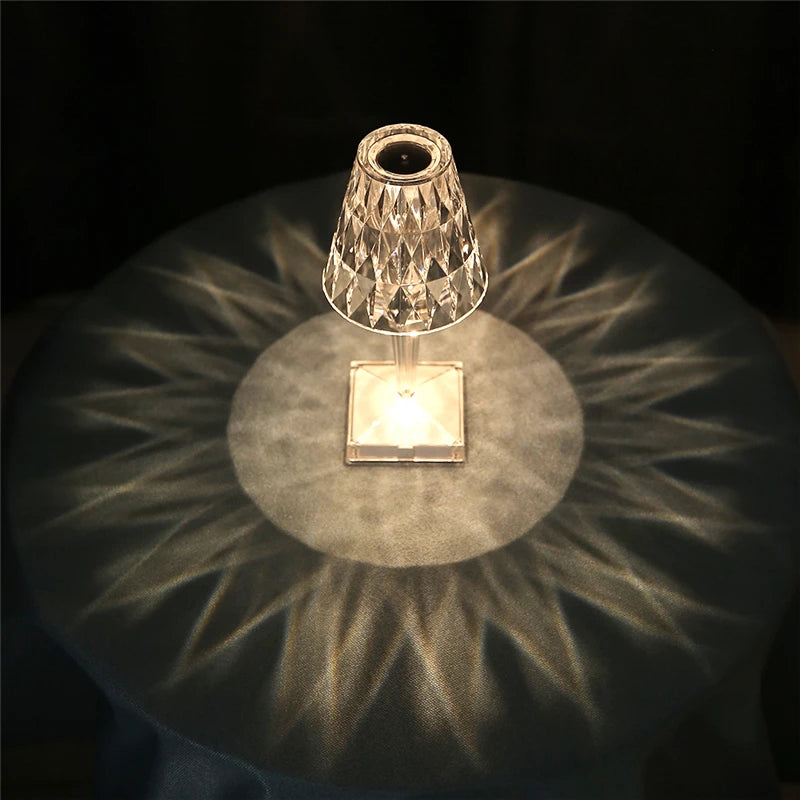 Lampe de Table Cristal Élégante – Maison Vanoa