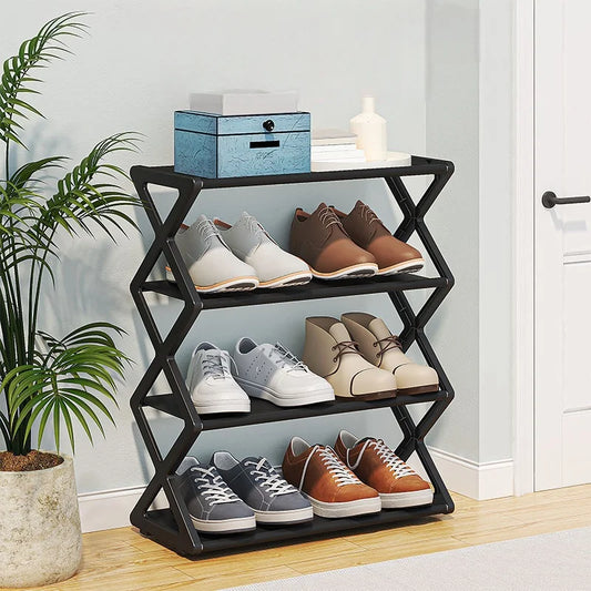 Étagère à chaussures 4 niveaux – Rangement gain de place
