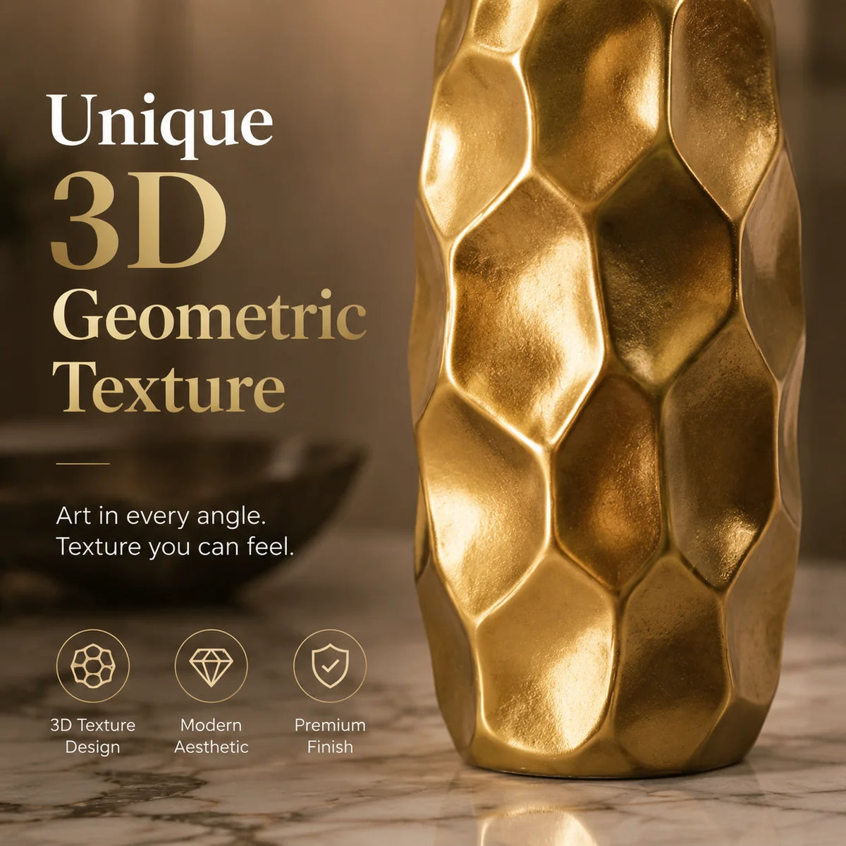 Vase Sculptural Moderne en Résine – Maison Vanoa