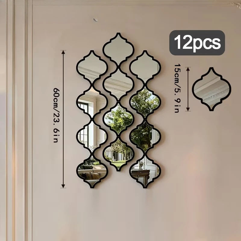 Miroirs Muraux Marocains – Set Décoratif 12 Pièces | Maison Vanoa