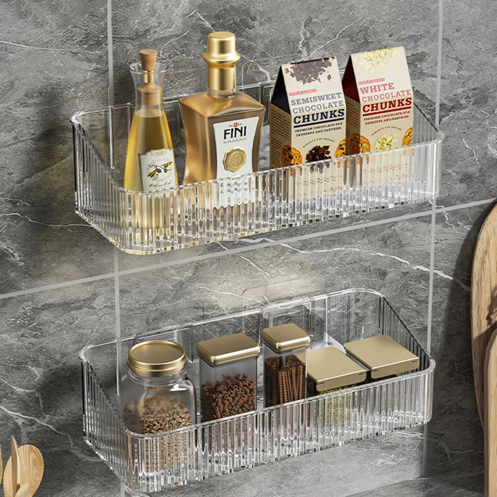 Étagère de rangement pour salle de bain – Organisation murale