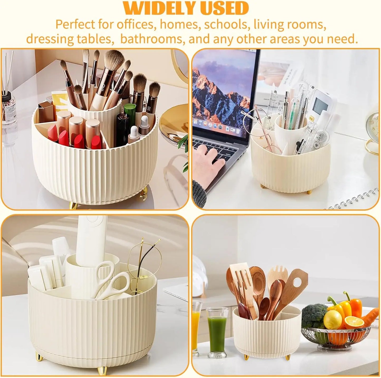 Organisateur de Maquillage Rotatif 360° – Maison Vanoa