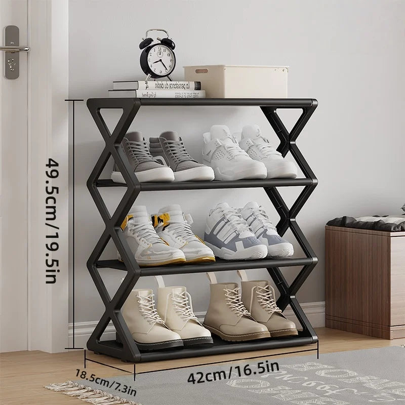 Étagère à chaussures 4 niveaux – Rangement gain de place