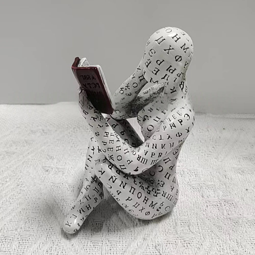 Sculpture Décorative Assise Moderne – Maison Vanoa
