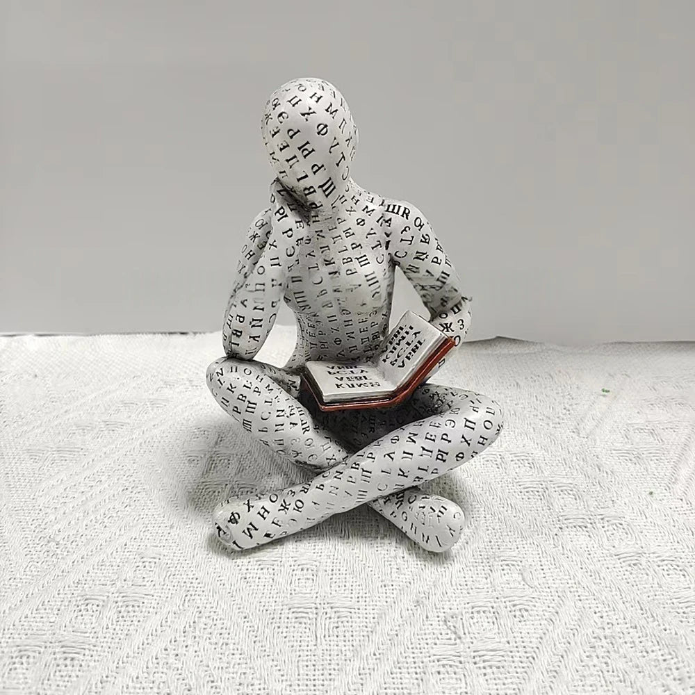 Sculpture Décorative Assise Moderne – Maison Vanoa