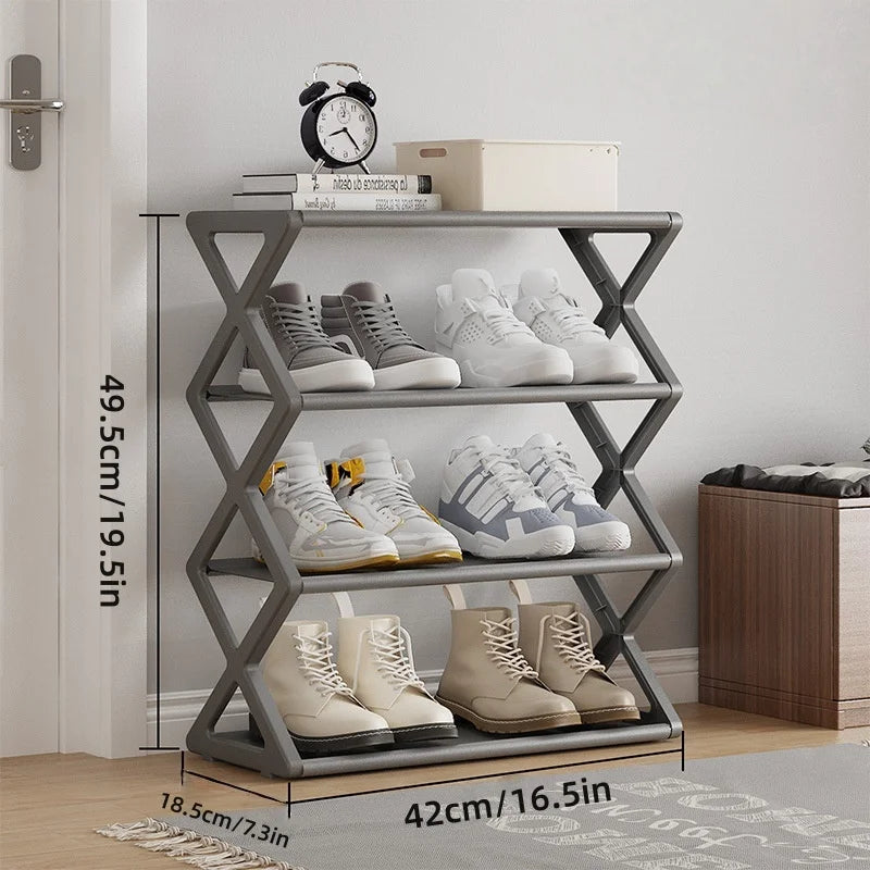 Étagère à chaussures 4 niveaux – Rangement gain de place