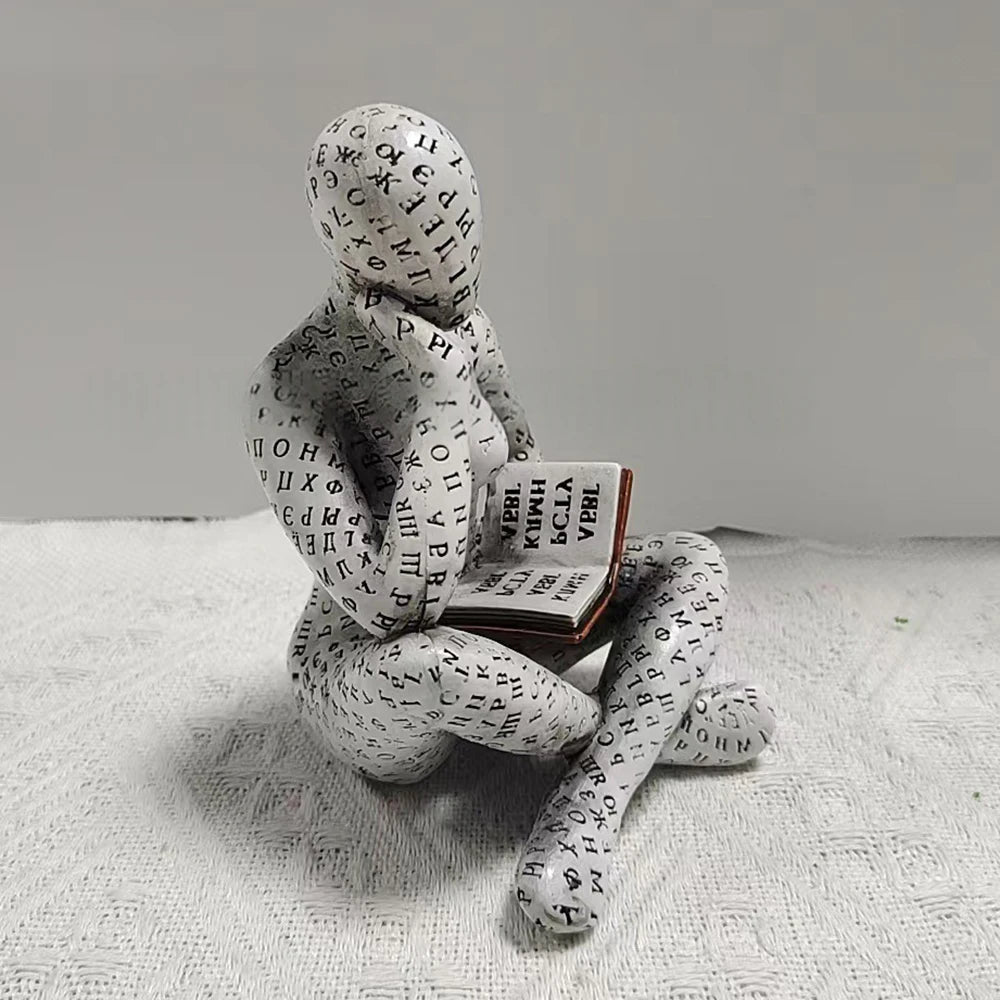 Sculpture Décorative Assise Moderne – Maison Vanoa