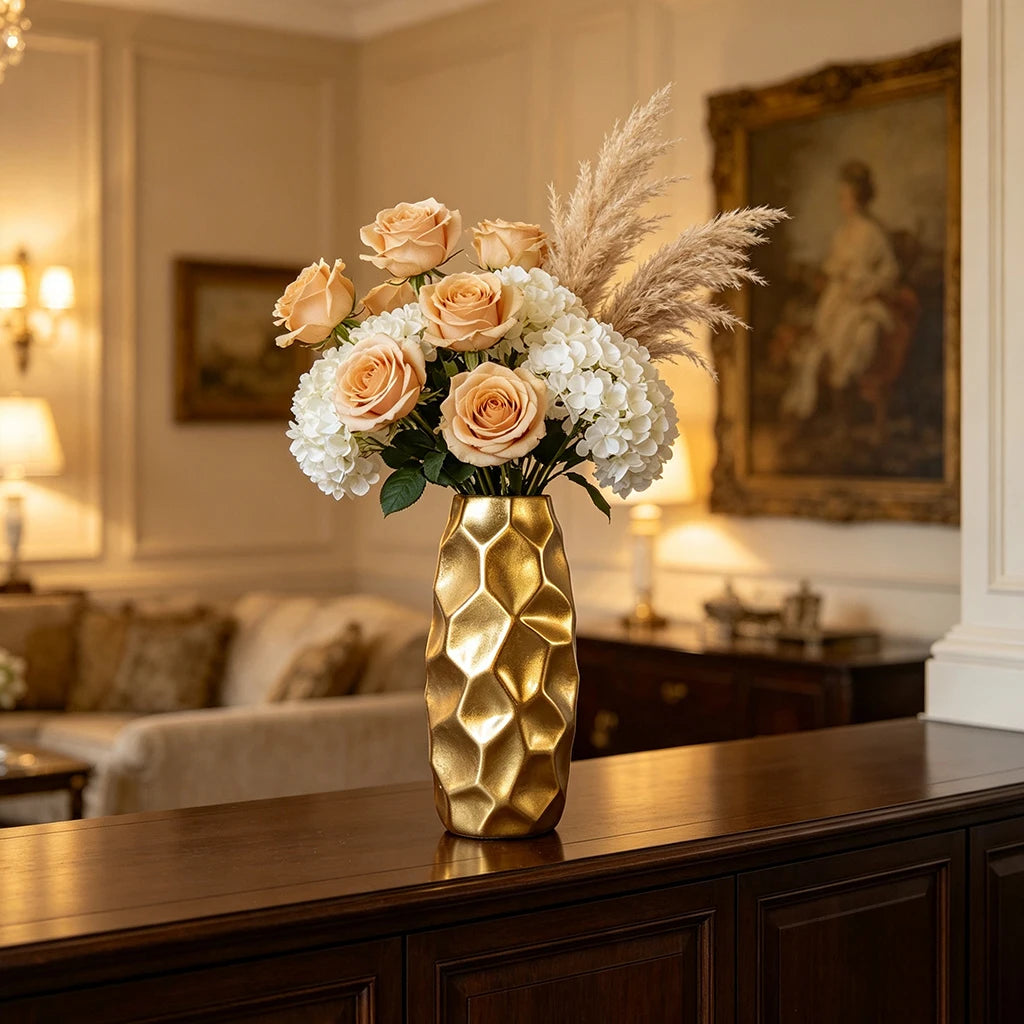 Vase Sculptural Moderne en Résine – Maison Vanoa
