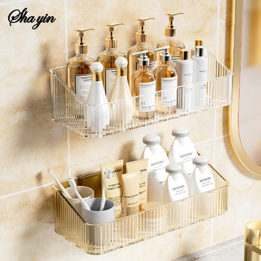 Étagère de rangement pour salle de bain – Organisation murale