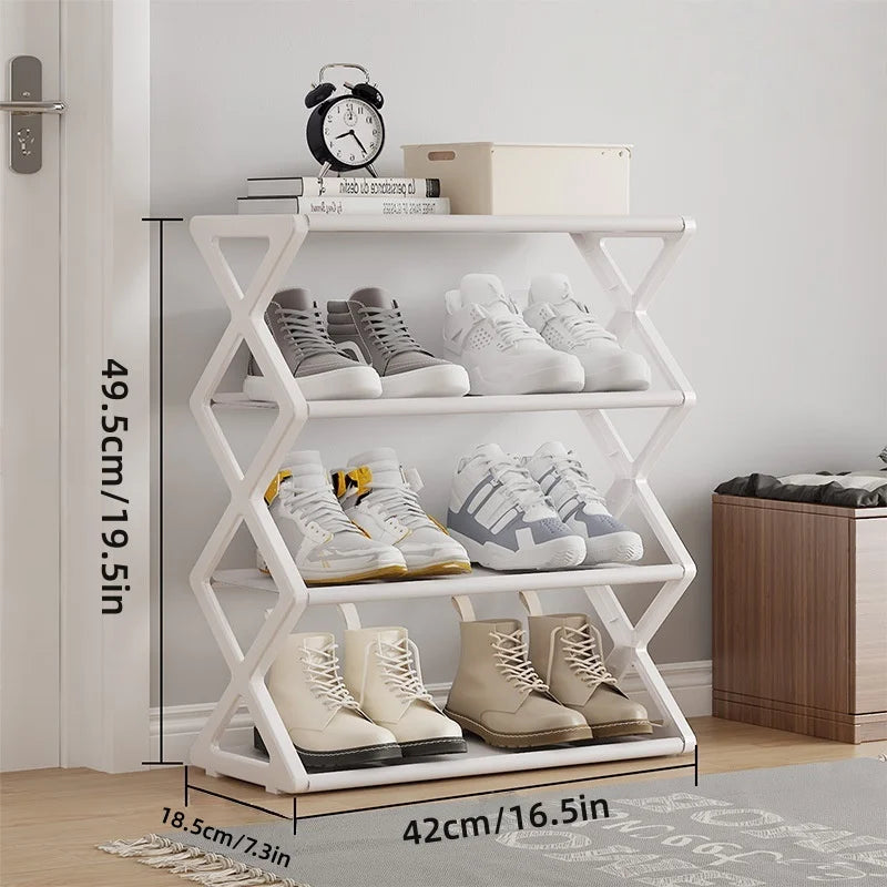 Étagère à chaussures 4 niveaux – Rangement gain de place