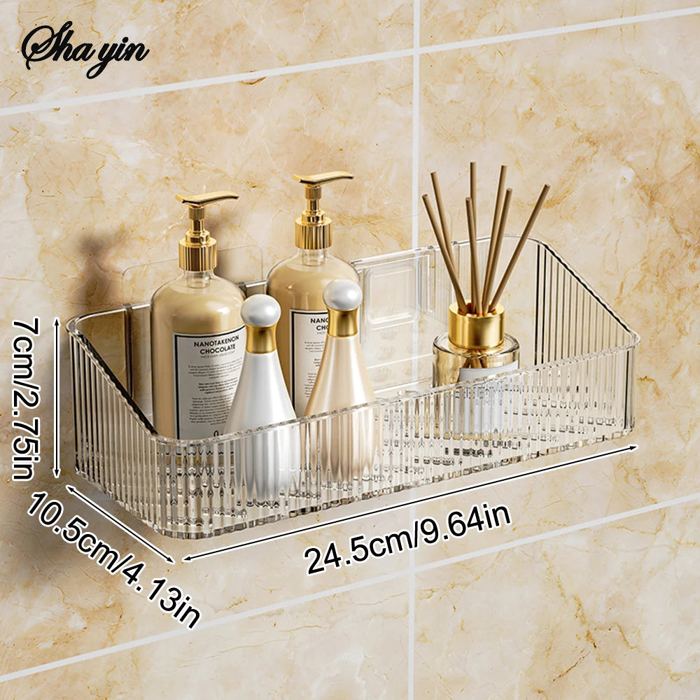 Étagère de rangement pour salle de bain – Organisation murale